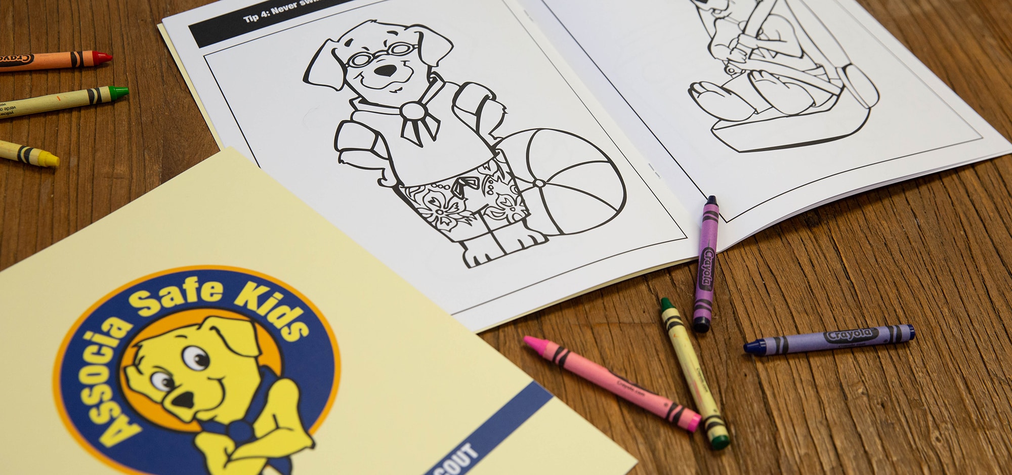 Associa Safe Kids coloring books - Allyn Media